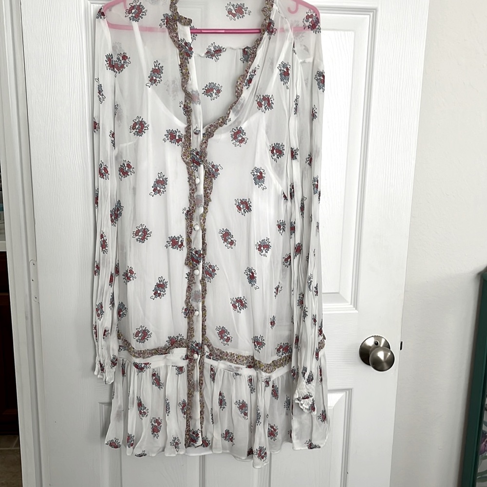 Jack Wills dress, bought in the UK. See though dress with white slip underneath.